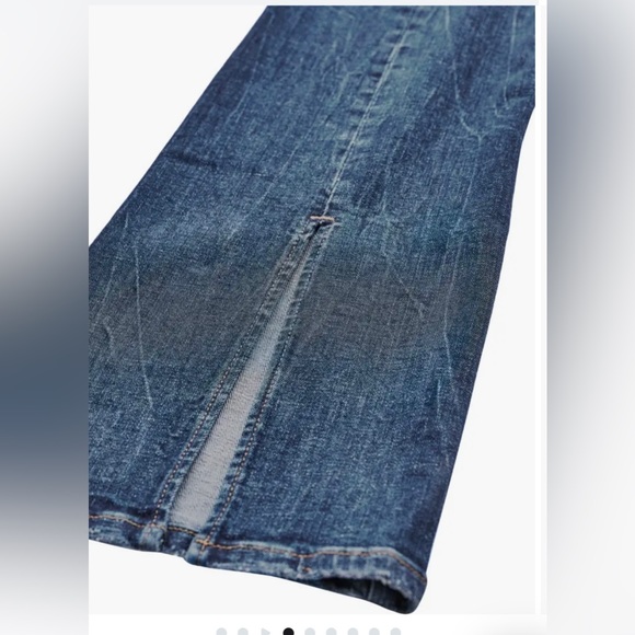 OWN. Low Rise Stretch Flare Jeans Dark Authentic Wash SOLD OUT NWT SZ 30 32.5 - Picture 4 of 11